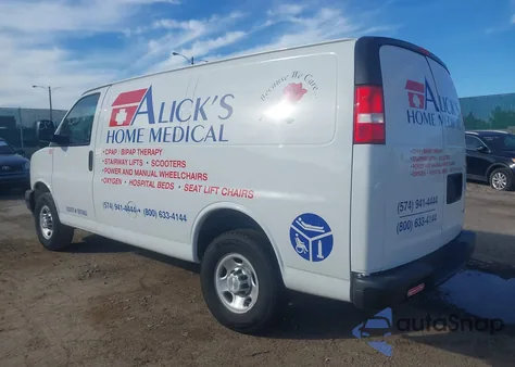 2019 Chevrolet Express 2500 Work Van from USA, damaged, VIN 1GCWGAFP4K1366055